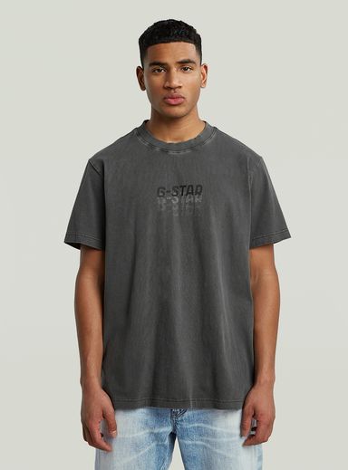 Multi Logo Overdyed Loose T-Shirt